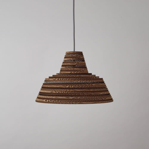 CartOn C7 natural lamp shade - cardboard pendant - Chalk & Moss