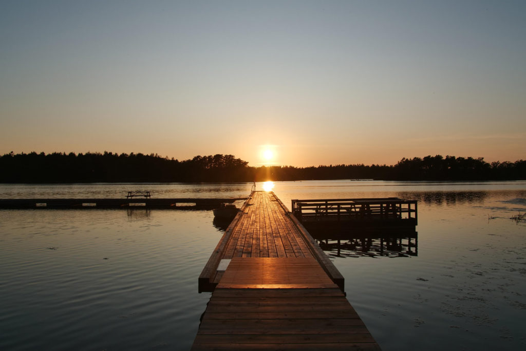 The perfect sunset over our island paradise in Southern Sweden. 