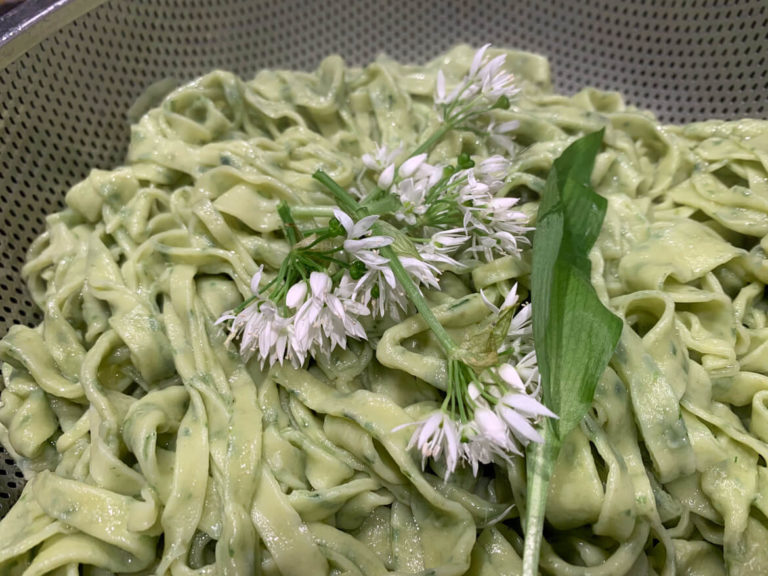 Wild garlic pasta recipe dough is easier than you'd think! Chalk & Moss