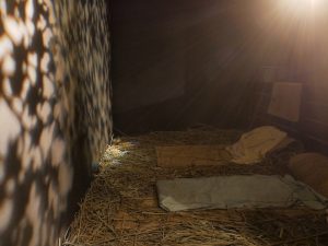 Hay beds with a sound and light show