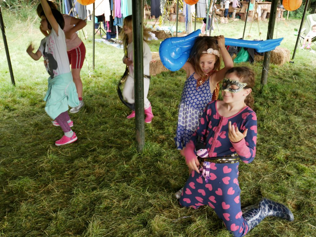 Air guitar competition at DIYestival in Sussex, UK.