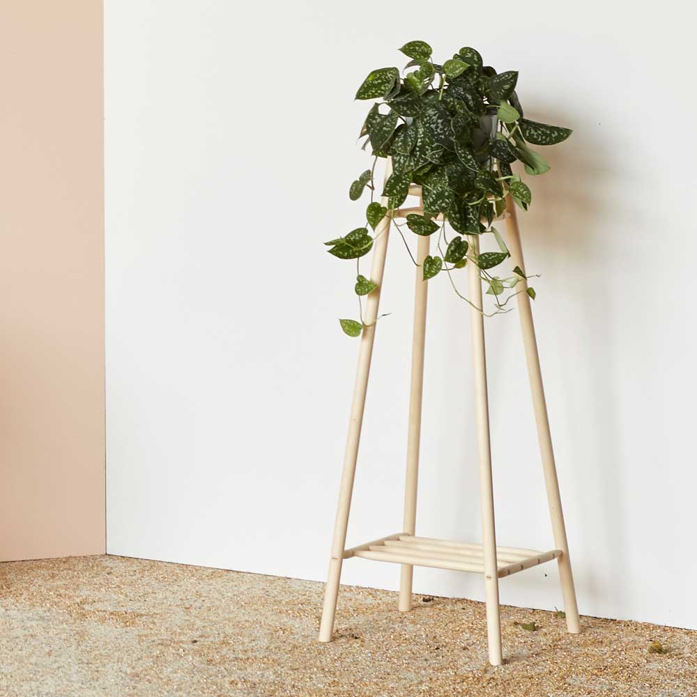Tall plant stand - MIMA from the MIMA collection of wooden furniture. Handmade in the UK by John Eadon