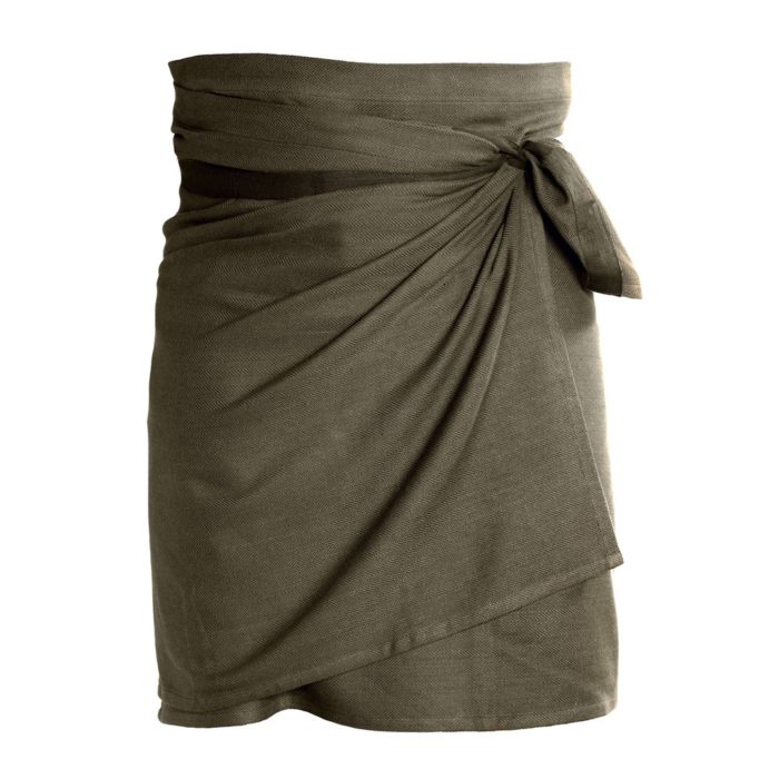 Giant kitchen towel apron - in Clay. By the Organic Company in Denmark, sold on Chalk & Moss.