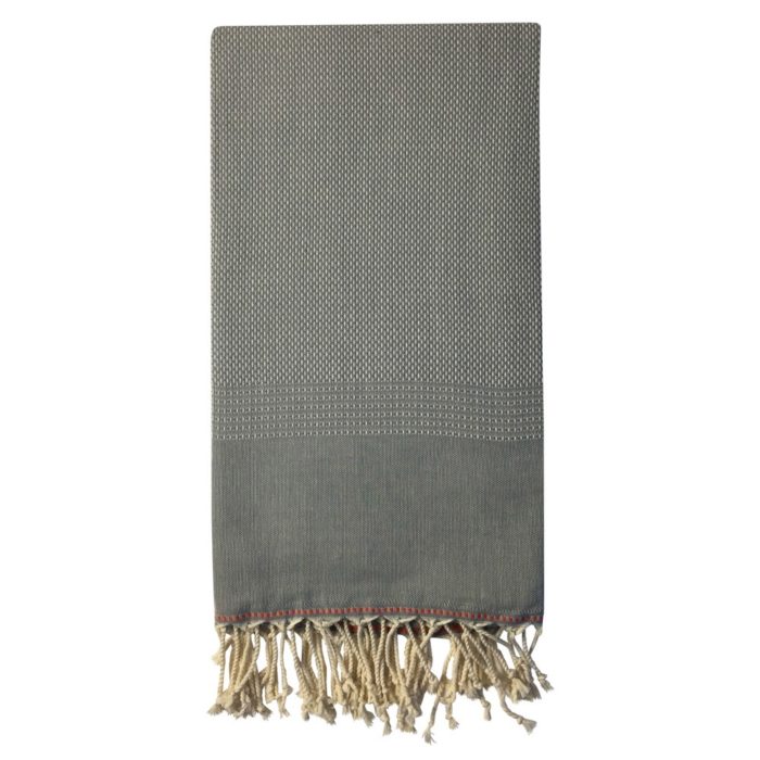 Ekin cotton peshtemal towel in grey