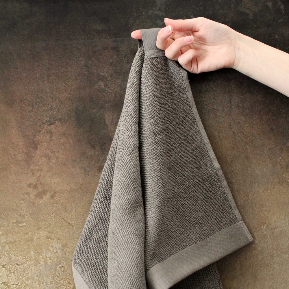 Organic hand towel soft Scandinavian style Chalk & Moss