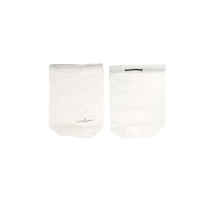 Food storage bag by Organic Company on Chalk & Moss. Shown here in white, size small.