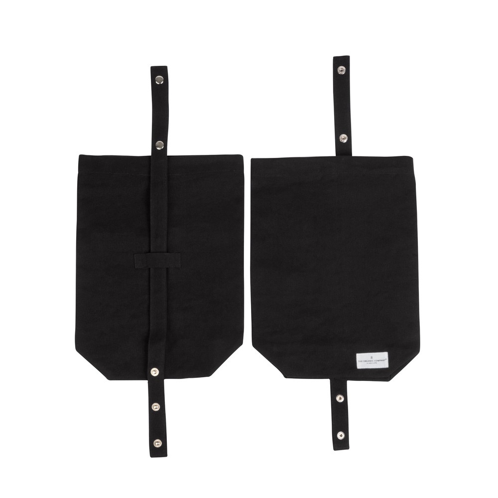 Eco lunch bag non plastic organic cotton Chalk Moss