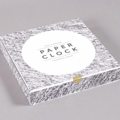 Paper clock | botanical monochrome - Chalk & Moss