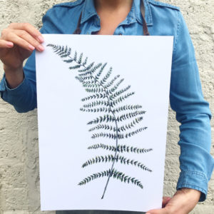 Wild fern print by Dollybirds Art on chalkandmoss.com