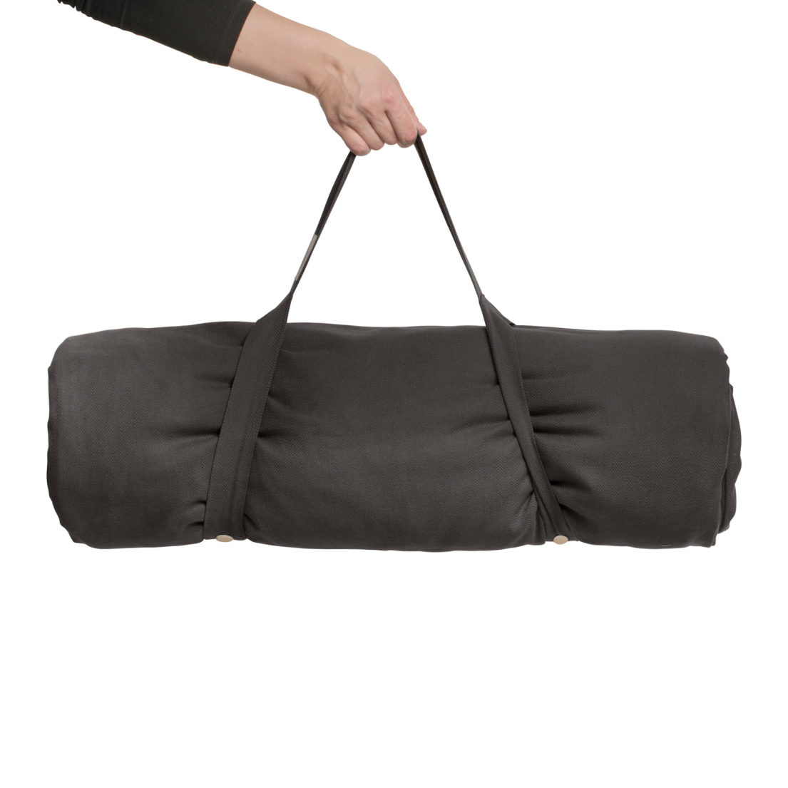 Meditation Mat / Padded Yoga Mat Organic Chalk & Moss