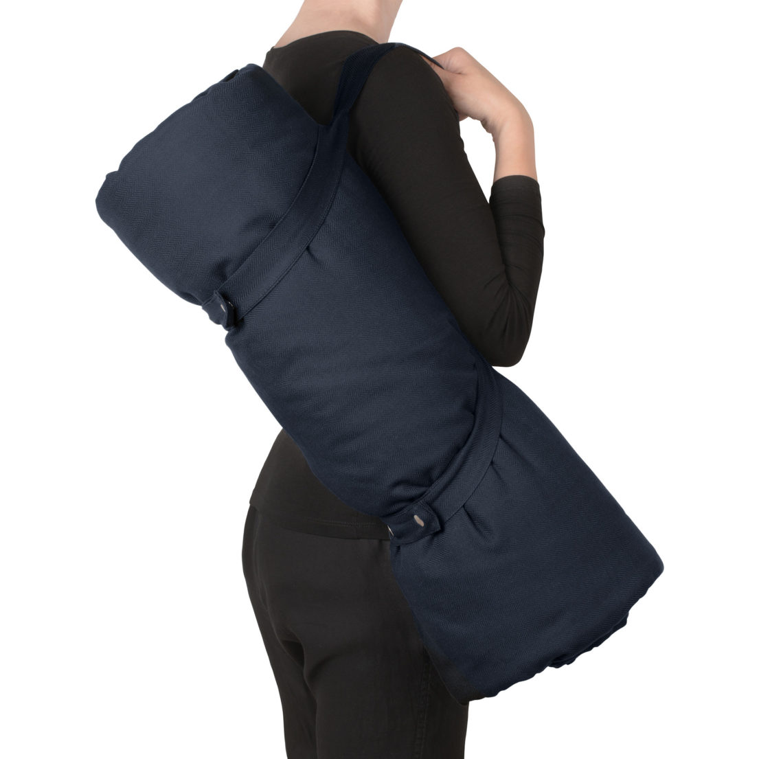 Meditation Mat / Padded Yoga Mat Organic Chalk & Moss