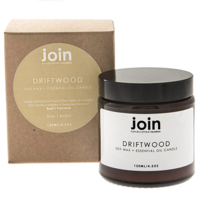 The Driftwood scented candle is an intriguing blend of basil and patchouli that results in an aniseed-like fragrance. Driftwood is a unique gift for the environmentally aware interior stylist. These natural candles are made from soy wax and high quality essential oils, as used in aromatherapy. They are vegan and, of course, cruelty free. Have a look at all of Join's essential oil candles, reed oil diffusers and room mists at Chalk & Moss (chalkandmoss.com).