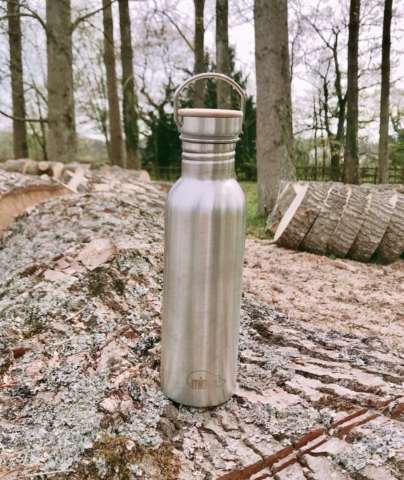 Mintie 750 water bottle_forest 750ml stainless steel water bottle with screw top lid - Mintie