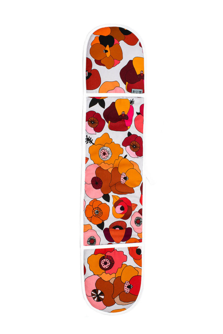 Floral oven gloves - Poppy design (3 colourways) - Chalk & Moss